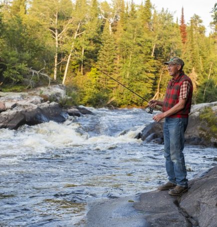 Unforgettable fishing experience at Shining Falls Lodge in Manitoba, surrounded by pristine wilderness and abundant catches.